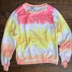 Wildfox Tie Dye Sweater (Baggy Beach Jumper)